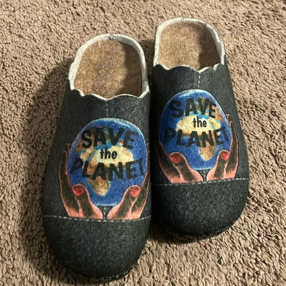 Relax Sol-5 Charcoal Gray Wool Slippers